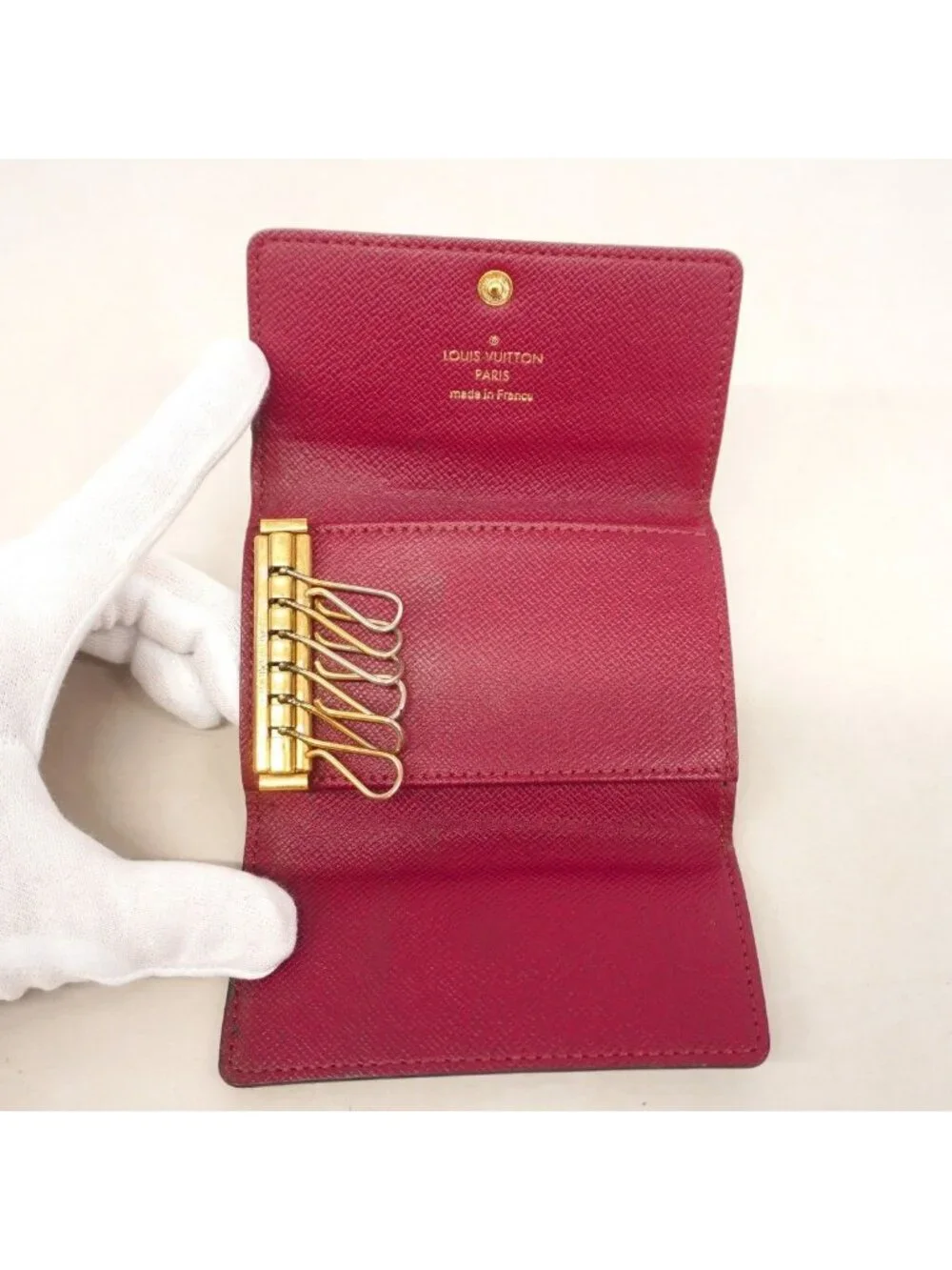 Louis Vuitton Key Case Monogram Multicles 6 Fuchsia Key Holder